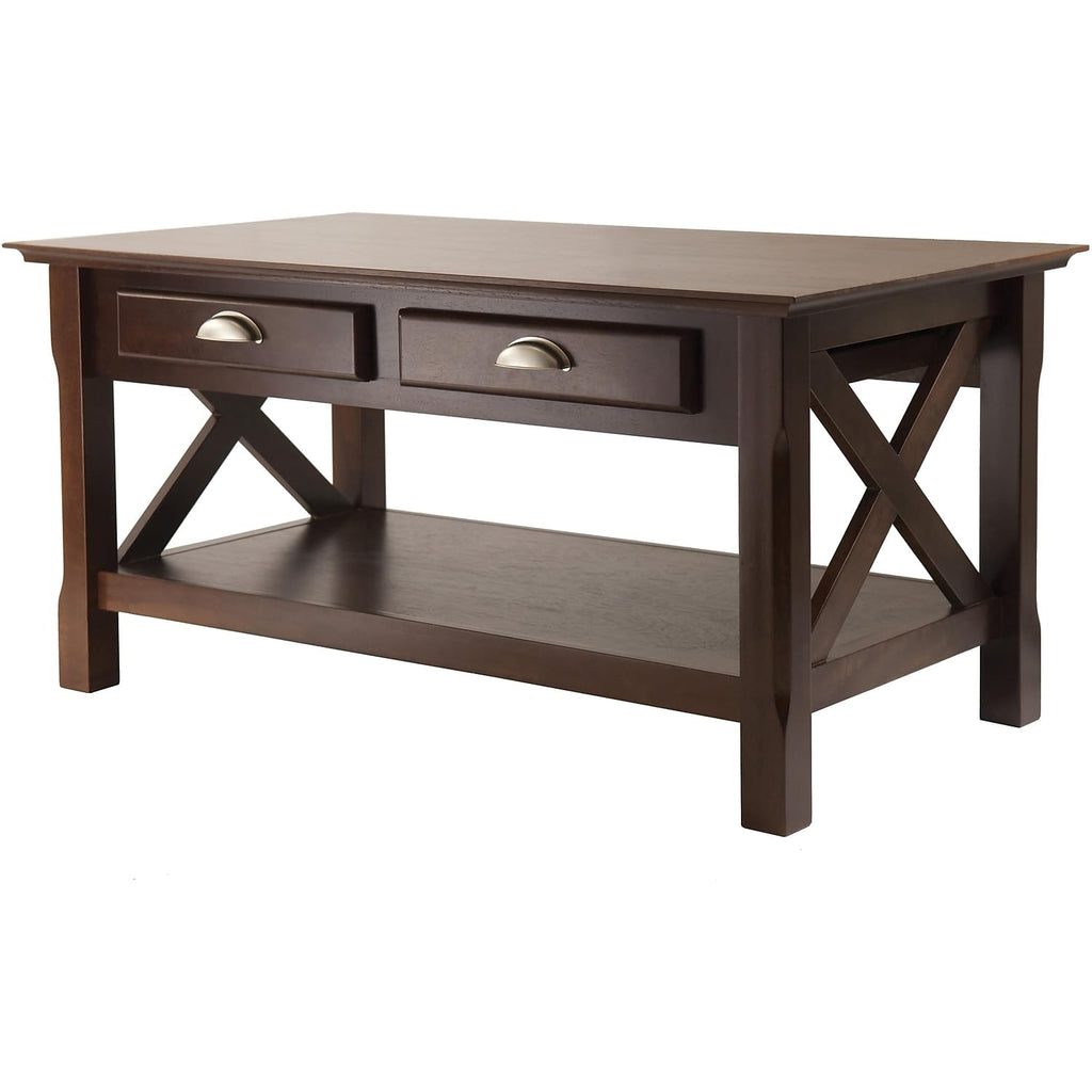 Winsome Xola 18 x 37 x 21-Inch Composite Wood Coffee Table, Cappuccino (40538)