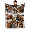 Ships Next Day, Custom Blanket For Girlfriend Boyfriend Gifts, Personalized Wife Photo Blanket For Birthday Valentines Day Blank