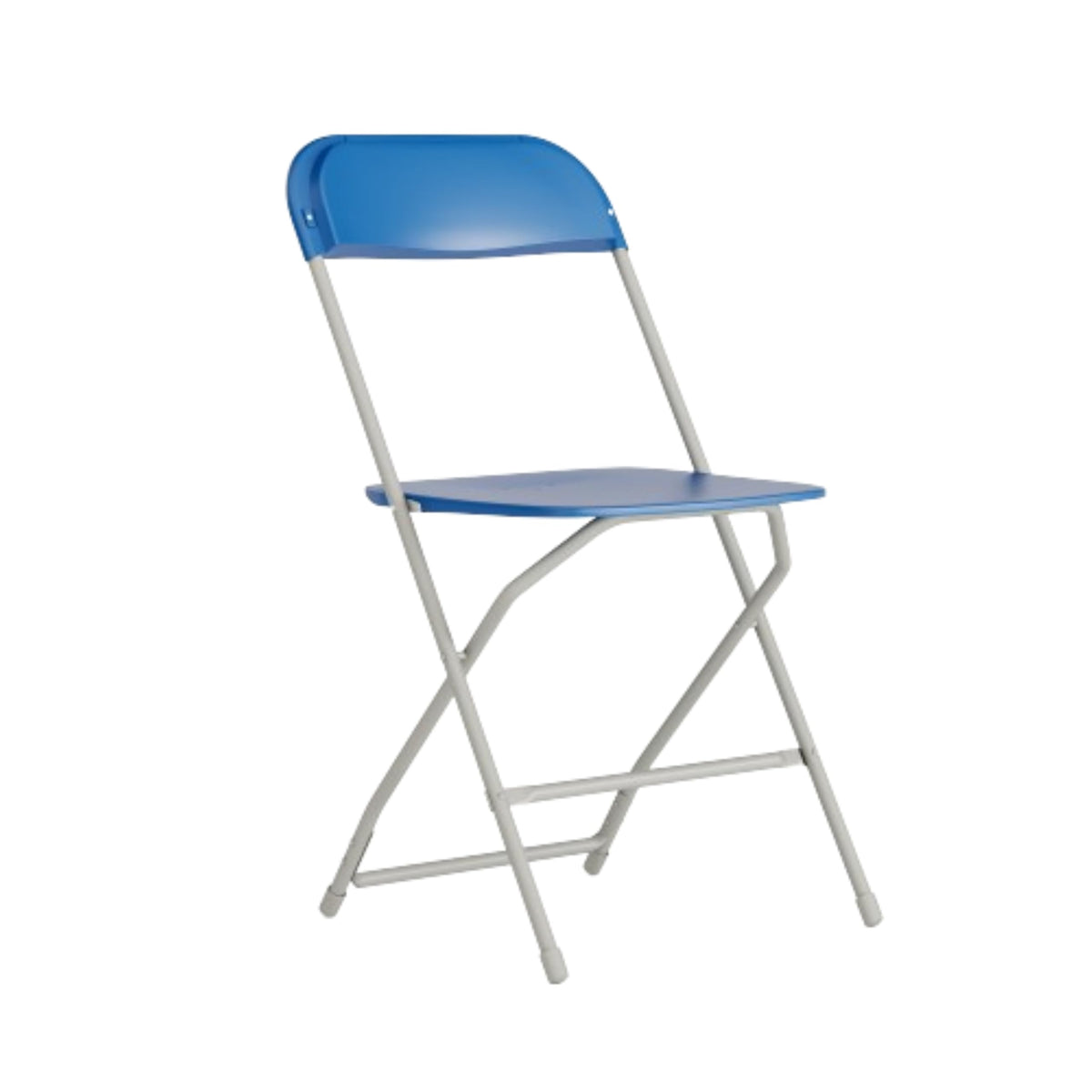 Flash Furniture Hercules Series Plastic Folding Chair - Blue - 650LB Weight Capacity Comfortable Event Chair - Lightweight Folding Chair