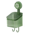 ECOMISTIQ Suction Cup Shower Shelf Versatile Removable Shower Basket for Home Bathroom Green | Bath Caddies & Storage | Bath