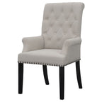 Coaster Home Furnishings Alana Upholstered Tufted Arm Chair with Nailhead Trim Sand