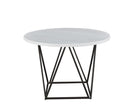 Steve Silver Co Ramona White Marble Top Round