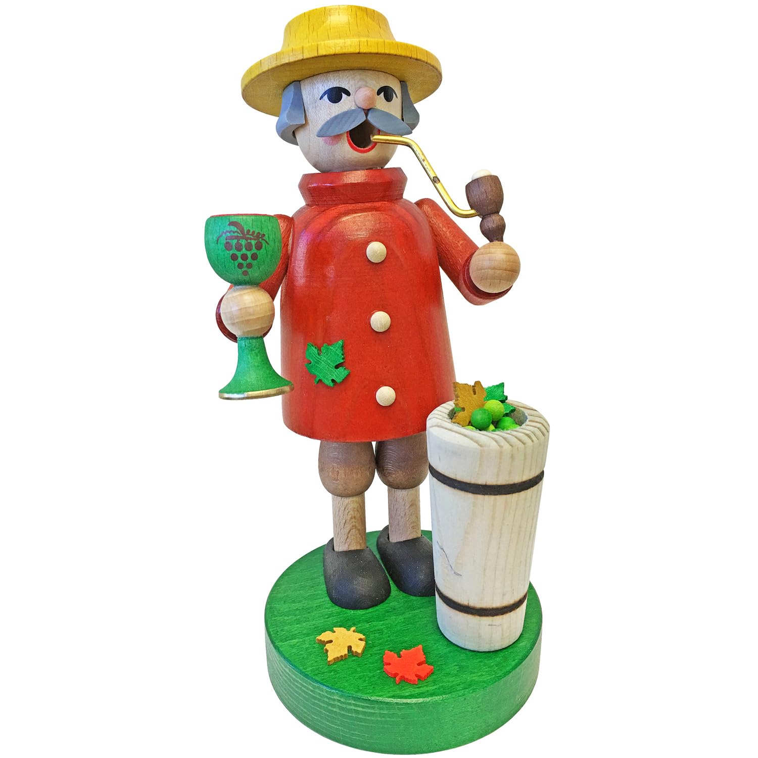 Alexander Taron 26513 Richard Glaesser Incense Burner-Vintner-7" H X 3.25" W X 3.5" D, Brown