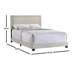 Intercon Zion UPH Bed Platform, Queen (U.S. Standard), Beige