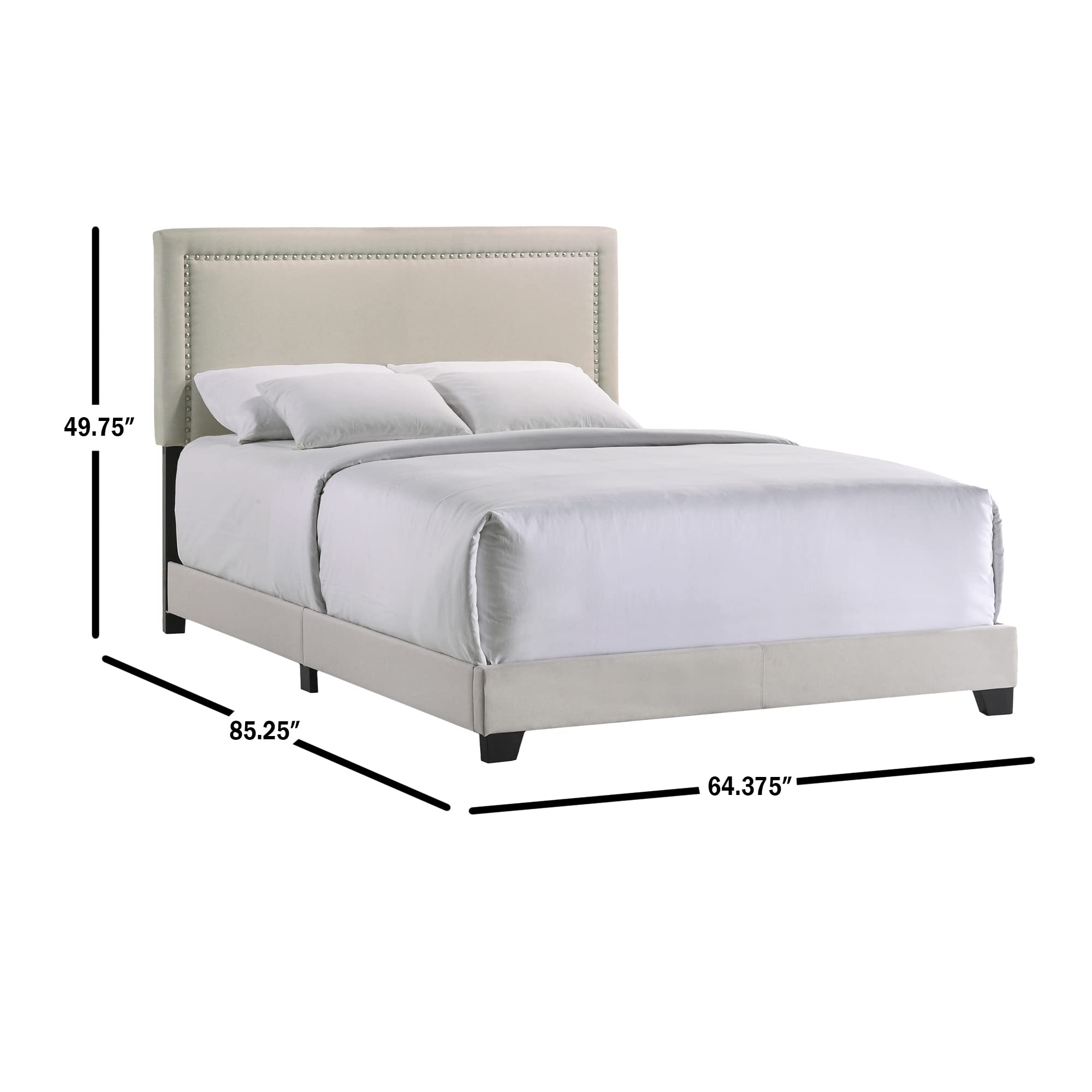 Intercon Zion UPH Bed Platform, Queen (U.S. Standard), Beige