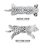 Gisqis Snow Leopard Stuffed Animals, 24' Stuffed Snow Leopard Plush White Leopard Plush Toys Pillow Soft Realistic Jungle Stuff