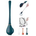 Modern Flexible Silicone Toilet Caspa for Home 2025 Silicone Toilet Wand Bowl Brush and Holder Cleaning Set Wall Mounted Rubber 