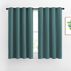 Nicetown Insulated Curtains Blackout Draperies - Triple Weave Thermal Insulated Solid Ring Top Blackout Panels/Drapes For Bedroo