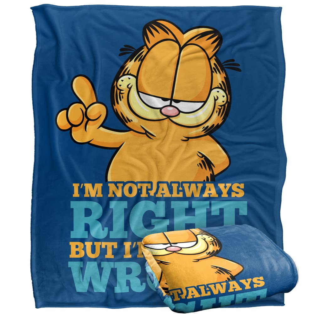 Garfield Blanket, 50'X60', Never Ever Wrong Silky Touch Super Soft Throw