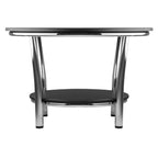 Winsome Wood Maya Round Coffee Table, White Top, Metal Legs [Kitchen] Part No. 93531