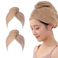 AGKXHDEC Microfiber Towel, Hair Turbans for Wet Hair, Drying Hair Wrap for Women(The Color of The Picture is for Reference only)