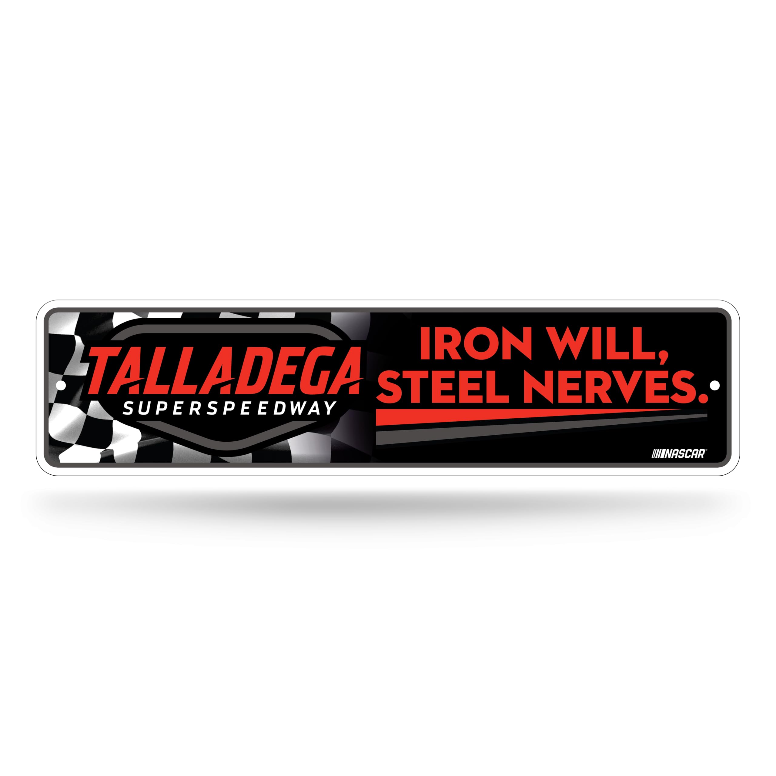 Rico Industries NASCAR Racing Talladega Superspeedway Metal Street Sign 4 x 15 Home D  cor - Bedroom - Office - Man Cave