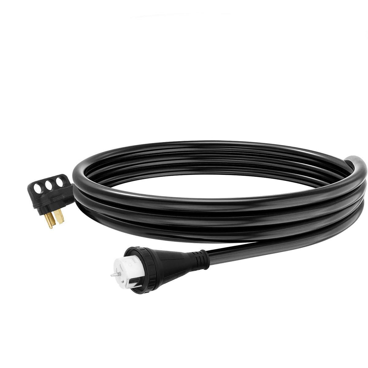 Scitoo Rv Extension Cord 50Amp 10Ft, Heavy Duty 10Awg/3C Awg With Grip Handle Twist Lock Cord Organizer Nema 14-50P Male Plug An