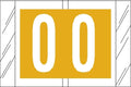 Tabbies Original Col'R'Tab 11000 Series Numeric Labels, Yellow, 0', 1'H X 1-1/2'W, Heavy Duty Paper & Fade-Resistant, Made In