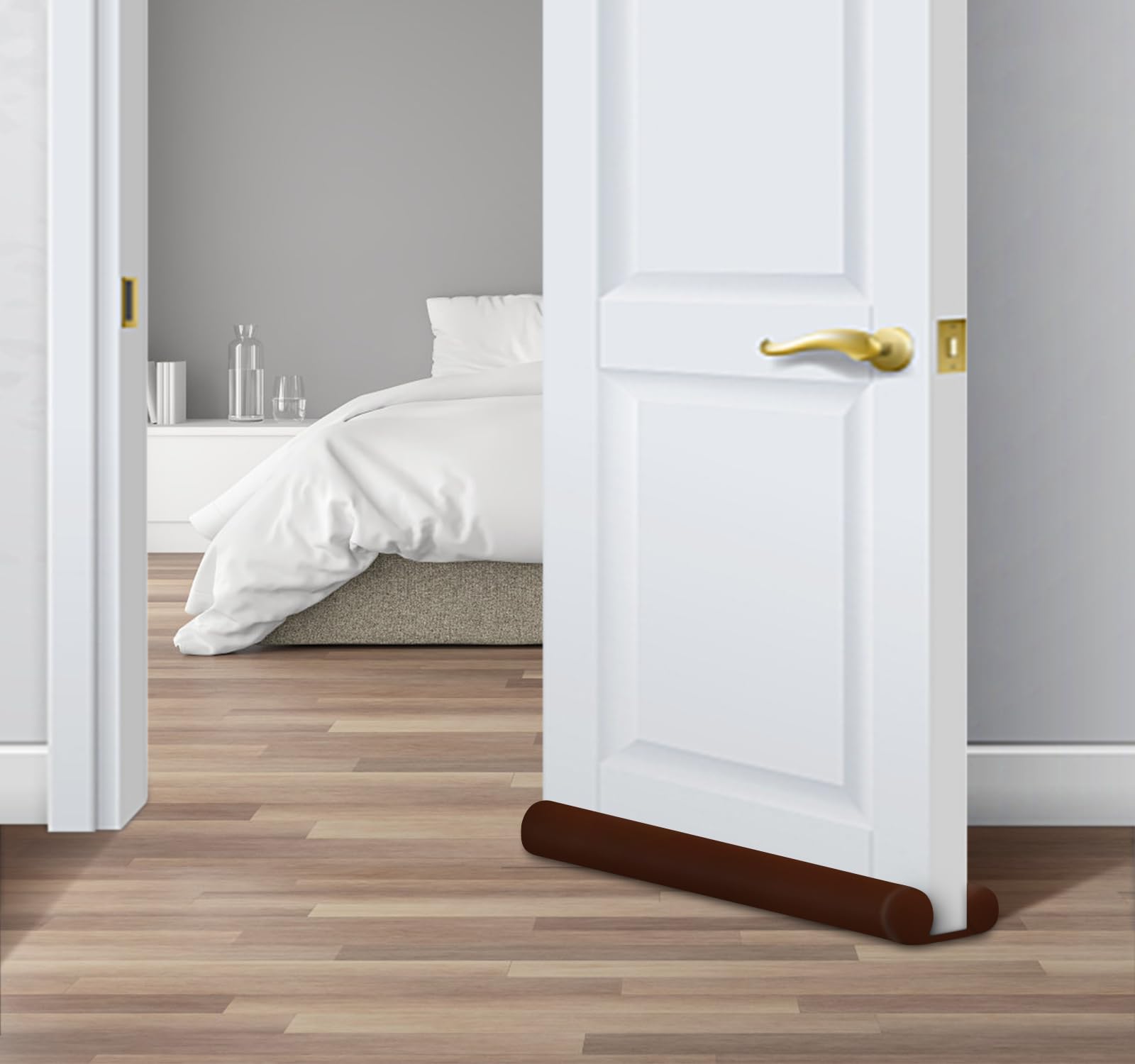 Maxtid Small Door Draft Blocker 30' Double Door Draft Sealers For Bottom Of Door Weather Seal Strips Soundproof Door Seal