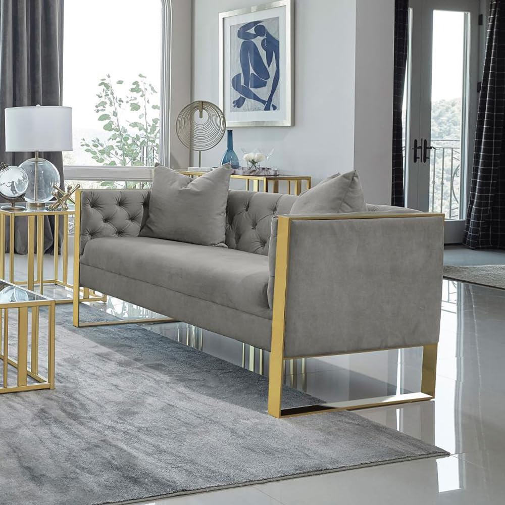 Coaster Furniture Eastbrook Tufted Back Grey Love Seats 509112