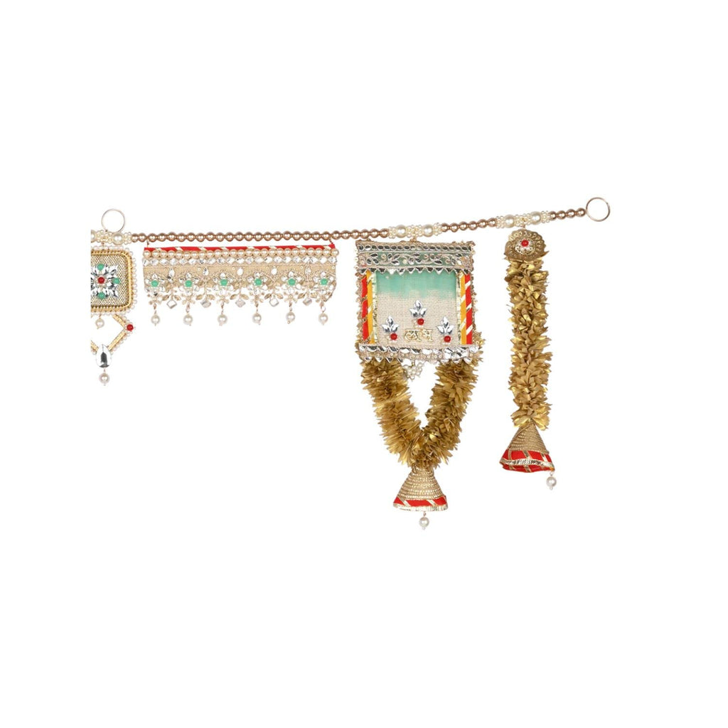 I Jewels Traditional Toran Artificial Flower Garlands Handmade Door Entrance Hanging Home Wall Decoration For Diwali (Hd04)