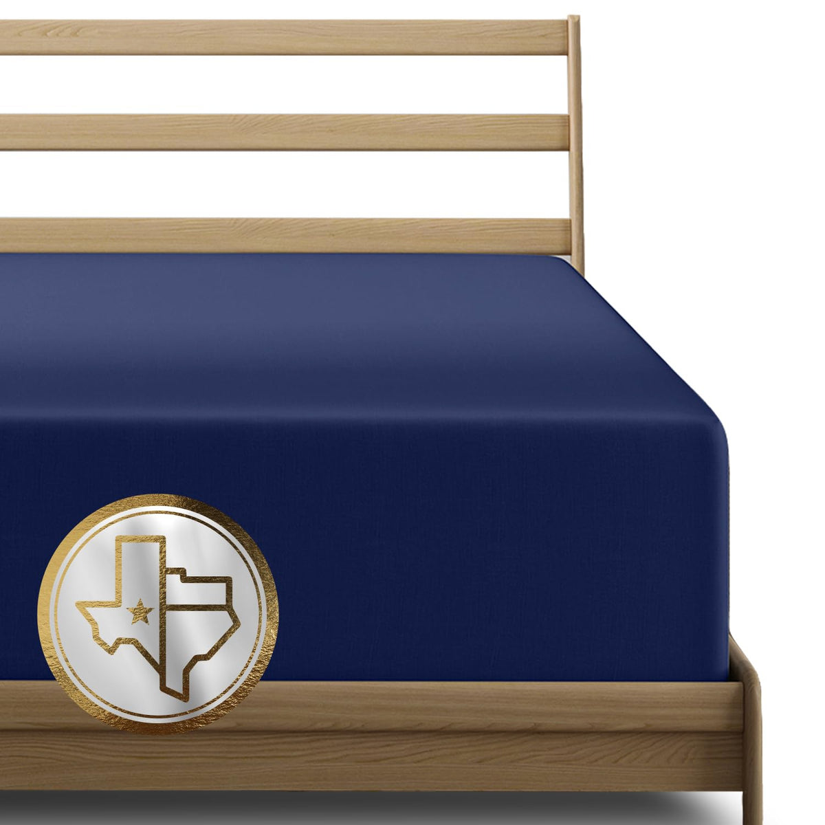 Texas Linen Co. Luxury Egyptian Cotton Twin Fitted Sheet - 1000 Thread Count 16' Twin Deep Pocket, Soft, Smooth, Extra Long Sta