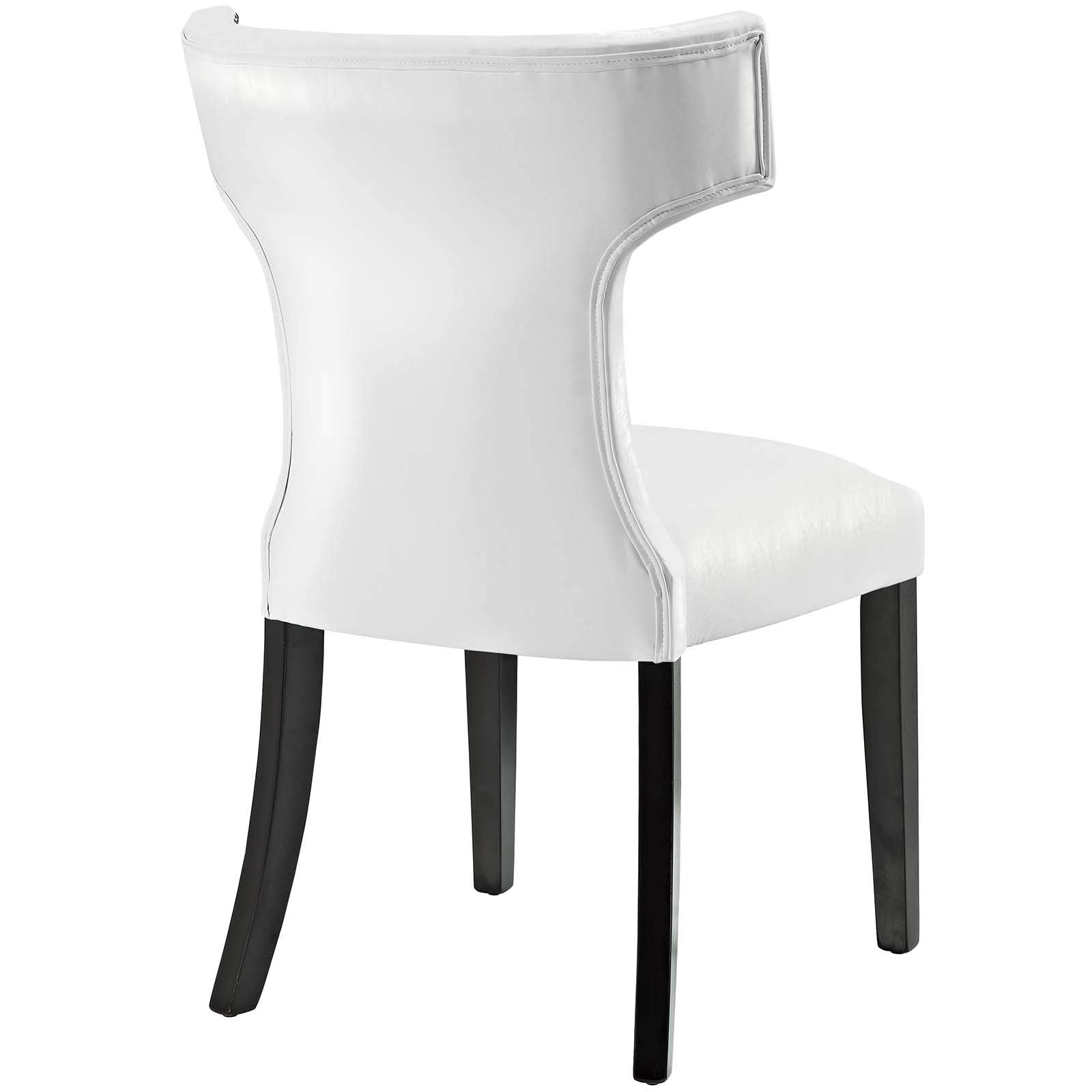Modway Curve Vinyl Dining Chair, White