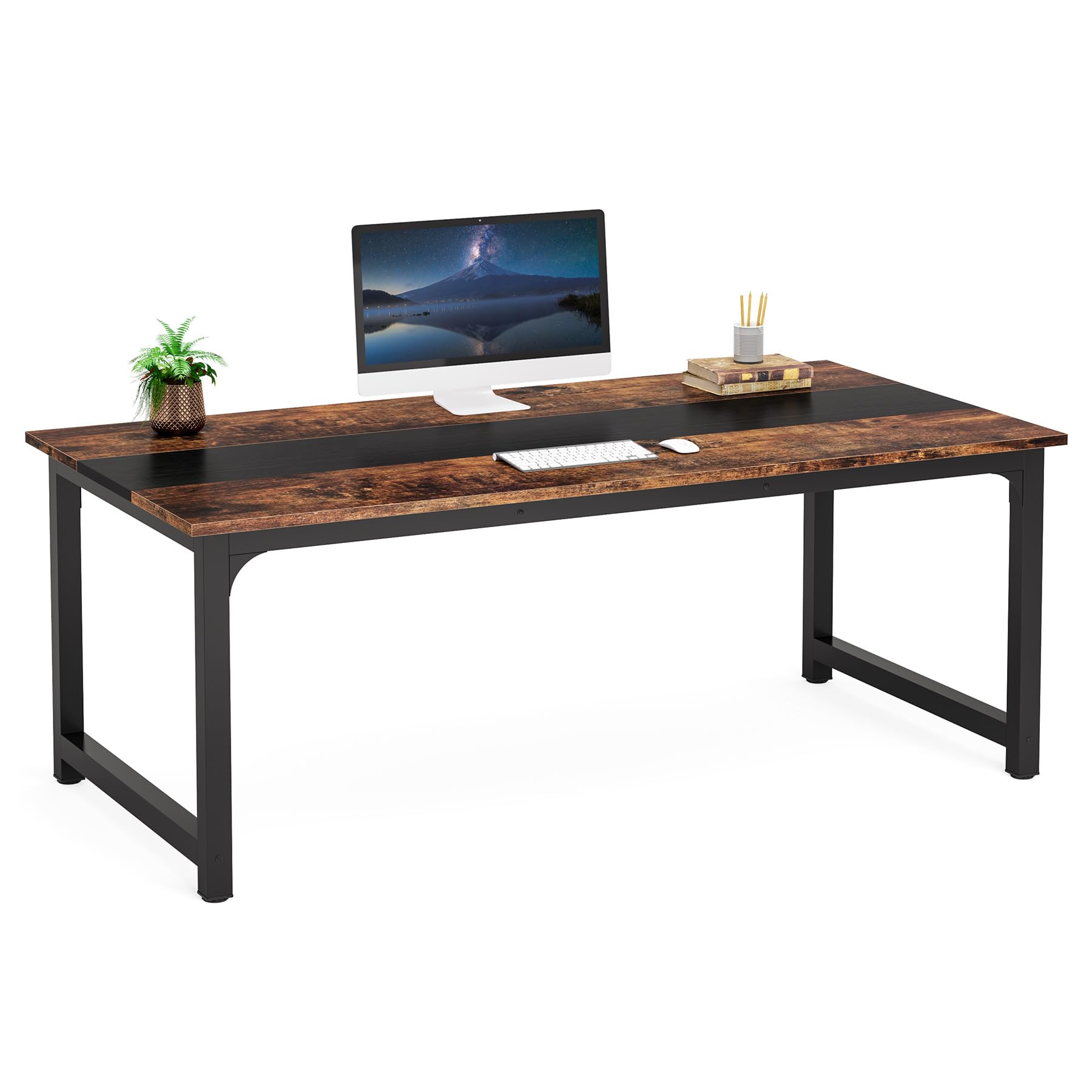 Tribesigns Modern Computer Desk, 63 x 31.5 inch Large Office Desk Computer Table Study Writing Desk Workstation for Home Office,