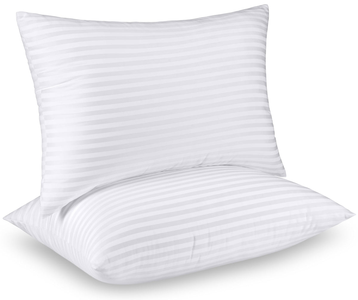 Utopia Bedding Pillows Queen Size Set Of 2 (White), Hotel Pillows, Cooling Pillows For Side, Back Or Stomach Sleepers