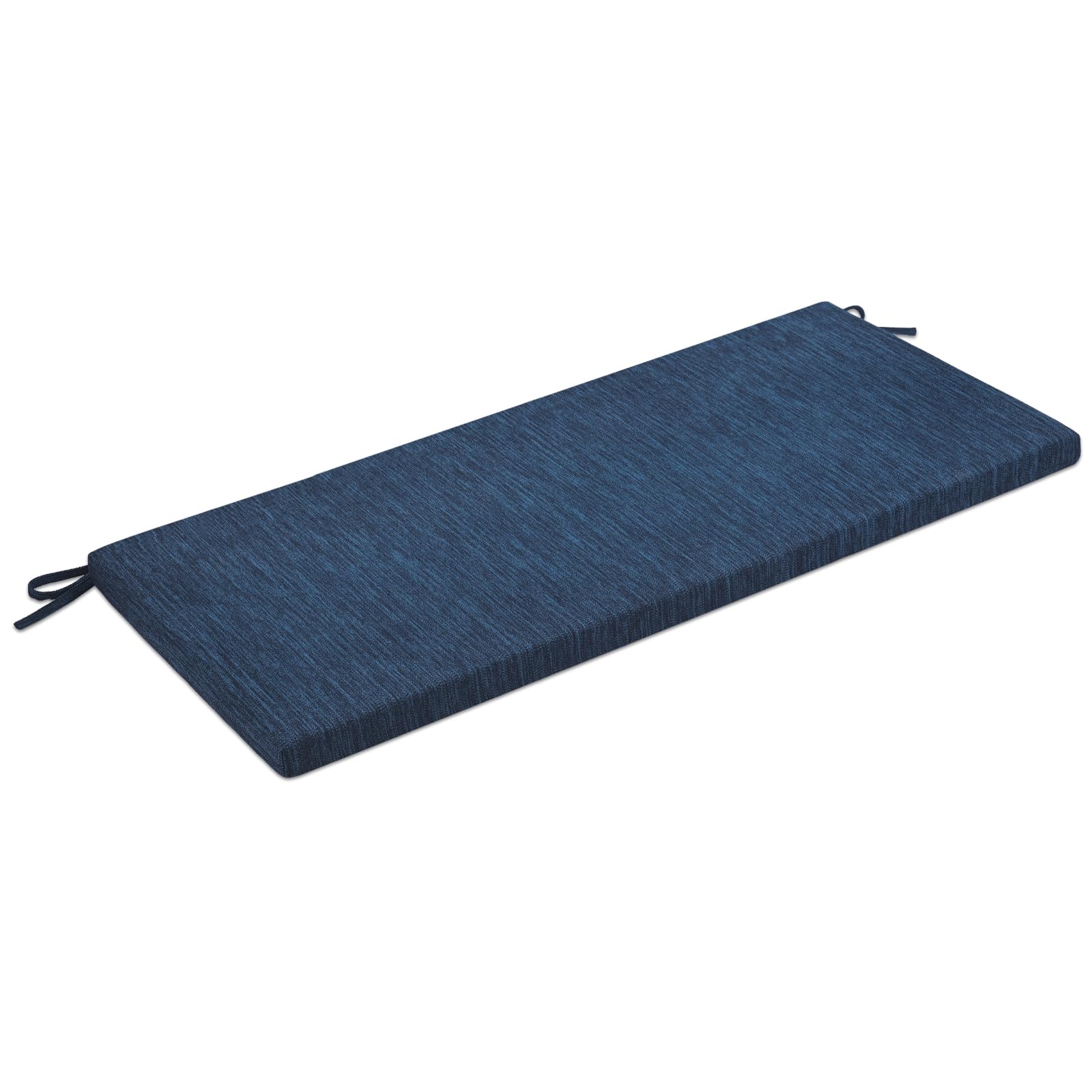 Baibu Classic Solid Color Bench Cushion With Ties, Non-Slip Indoor Outdoor Rectangle Bench Seat Cushion Standard Size Foam Pad W