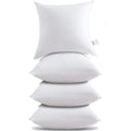 Hito 20X20 Pillow Inserts (Set Of 4)- 100% Cotton Covering Down Alternative Throw Pillows White For Couch Bed Sofa