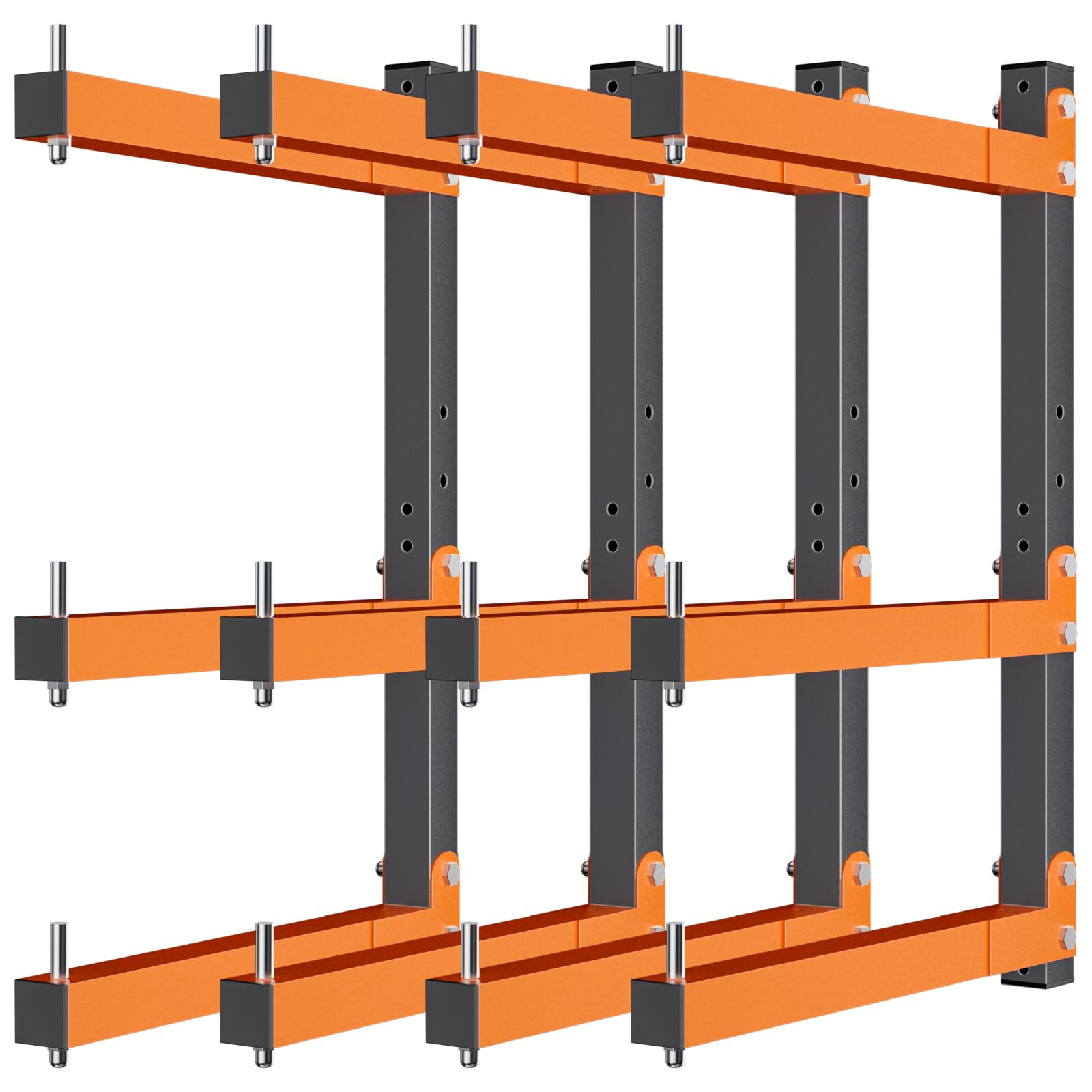 Acools Lumber Storage Rack, Lumber Rack Wall Mount, Heavy Duty Wood Storage Racks with 6-Level System, 720 LB Sturdy Garage Wood