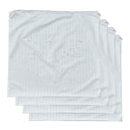 4 Pack Feather Proof Pillow Protectors 22x22 Waterproof Cover for Goose Down Square Throw Pillows