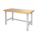 Seville Classics UltraHD Heavy Duty Workbench Table w/ Solid Wood Top, 1000 lbs. Weight Capacity Workstation for Garage, Warehou