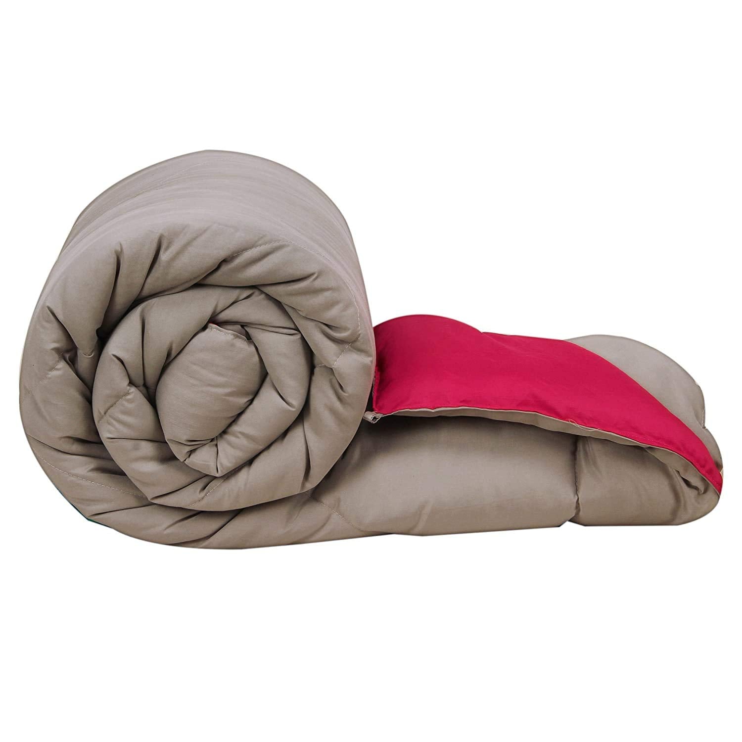 Svt Microfiber 200Tc Comforter (Single_Grey & Pink)