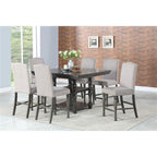 Steve Silver Caswell Distressed Harbor Grey 7-Piece Counter Height Dining Set