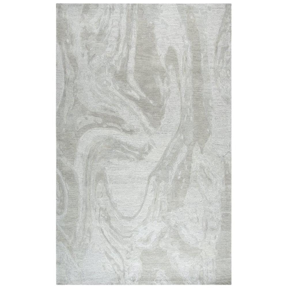Rizzy Home Alora Decor Emerson 5' X 8' Abstract Grey/Gray/Rust/Blue Hand-Tufted Area Rug