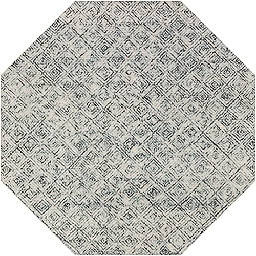 Zoe Zz1 Grey Bohemian Rug Octagon 4' X 4'