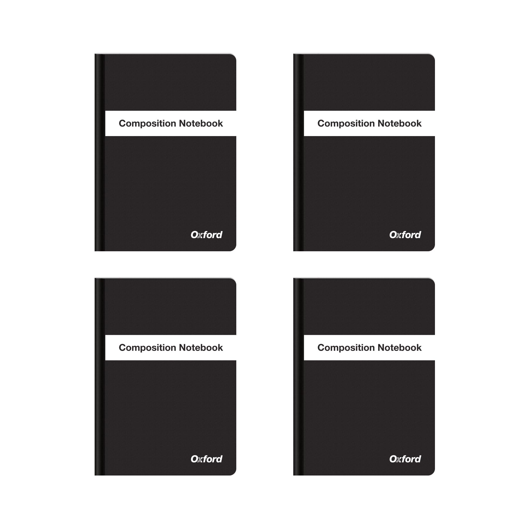 Oxford Poly Composition Notebook 4 Pack, Notebooks For School, School Supplies, Compact Size, 5 X 7 Inches, Comp Book, College R