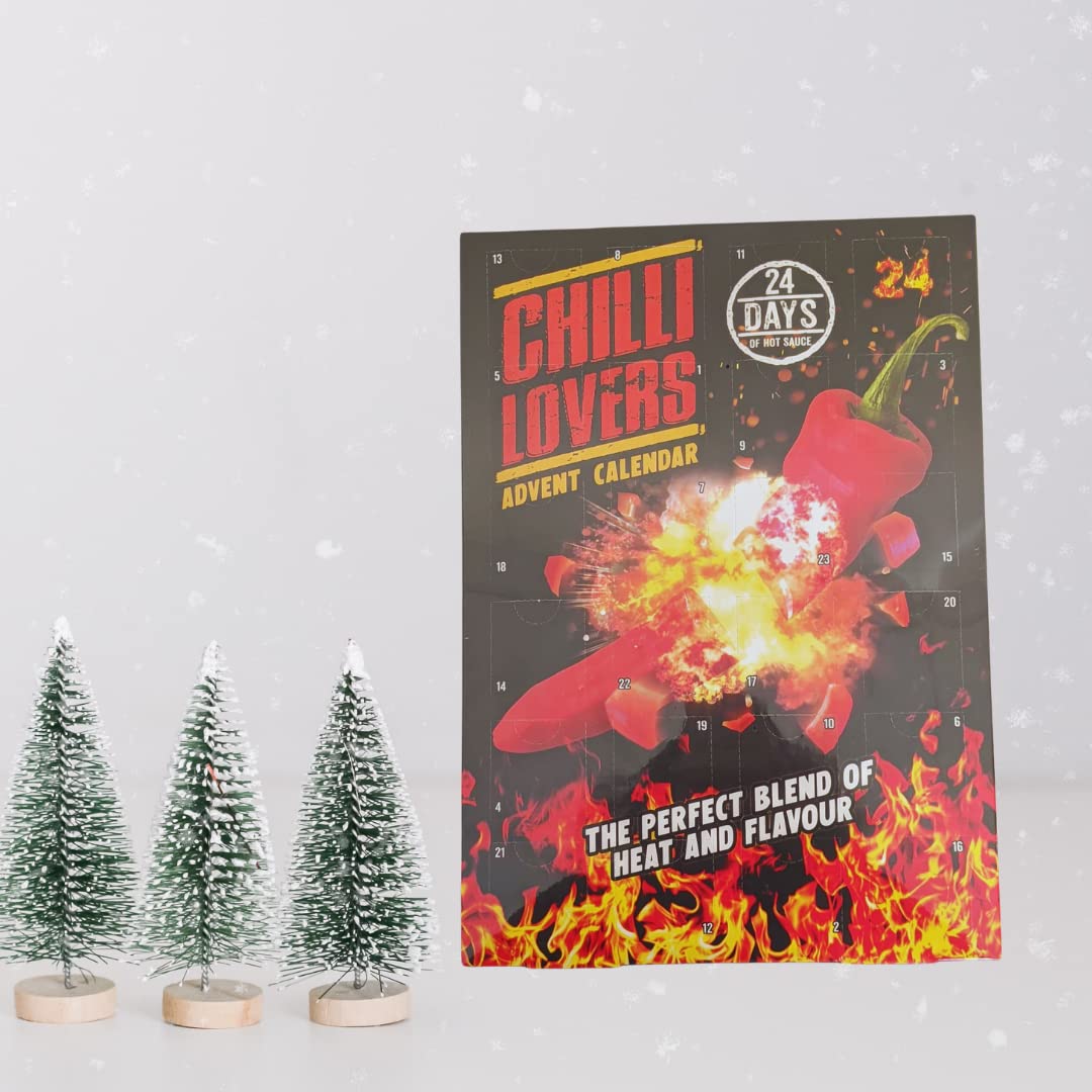 Hot Sauce Advent Calendar 2023 - Chilli Advent Calendar 2023-24 Days Chilli Sauce - Christmas Food Advent Calendar Men Women Veg