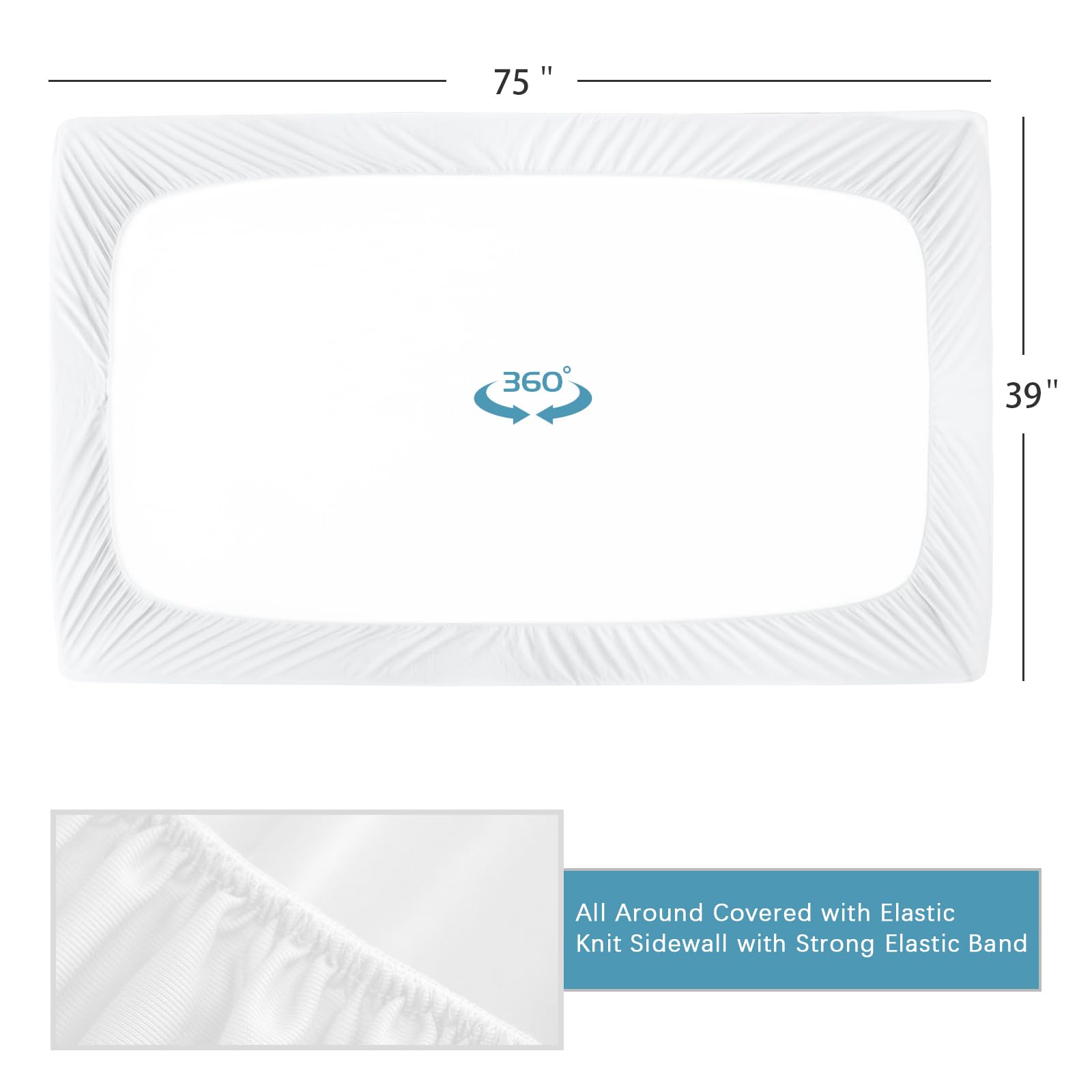 Biloban Twin Fitted Sheet 4 Pack, Twin Bedding Fitted Sheets Only With Deep Pocket Up To 14'', Bottom Sheet, Shrinkage & Stain R