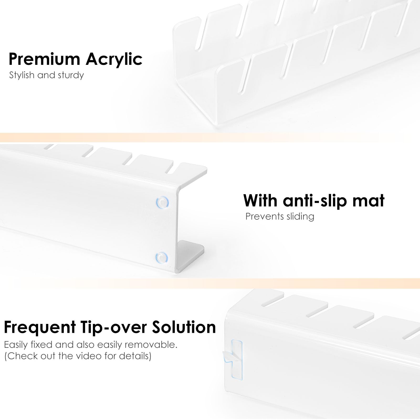 Oaprire Hat Stand For Baseball Caps Display And Organizer, No Install Acrylic Hat Organizer 2 Pack Holds 14 Baseball Caps For Cl