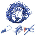 SAKO Portable Travel Clothesline with Clips Elastic Laundry Drying Rope for Socks Towels Clothes Bags Indoor Outdoor Camping Hot