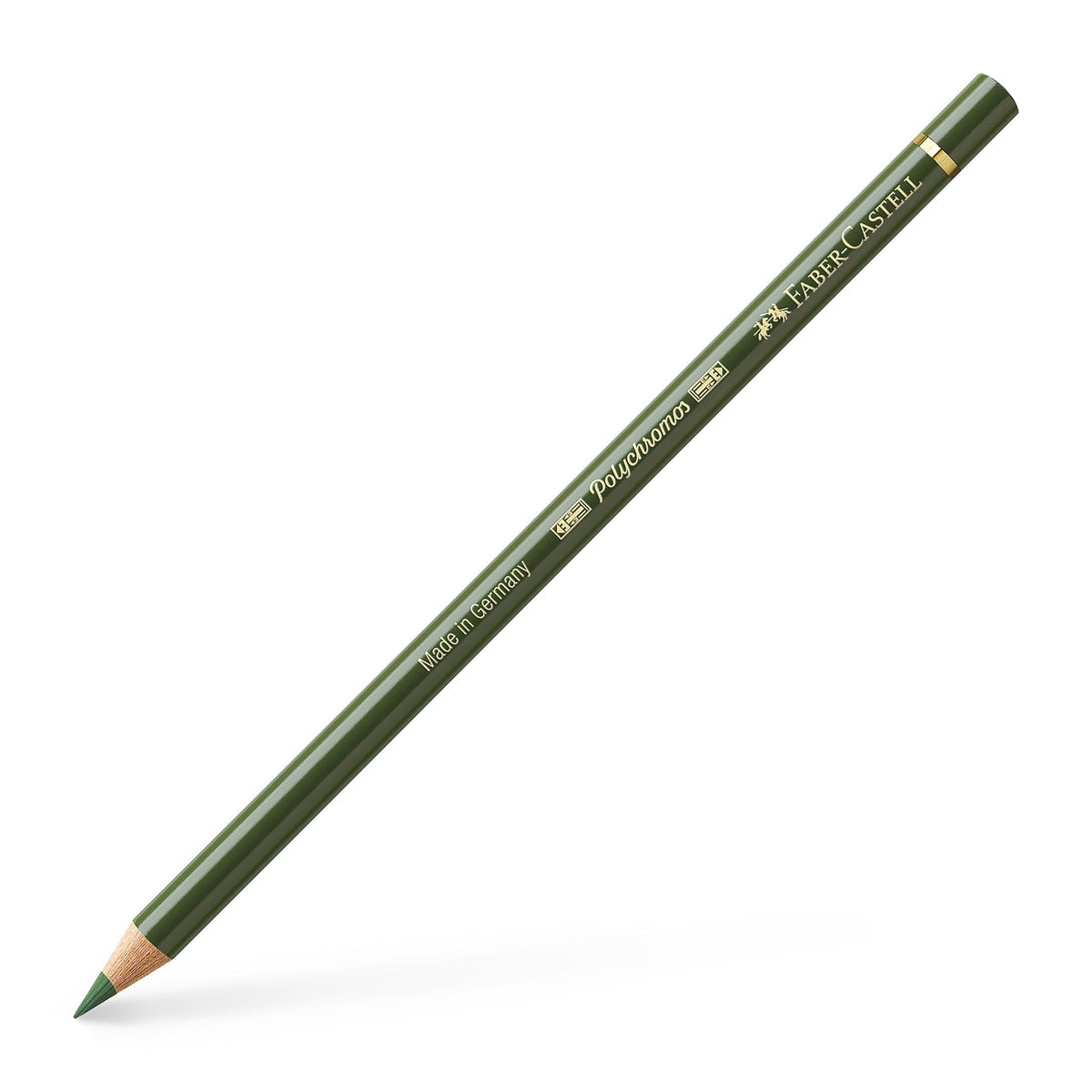 Faber Castel Polychromos Colored Pencils, 174, Chrome Green Opaque 6 Count