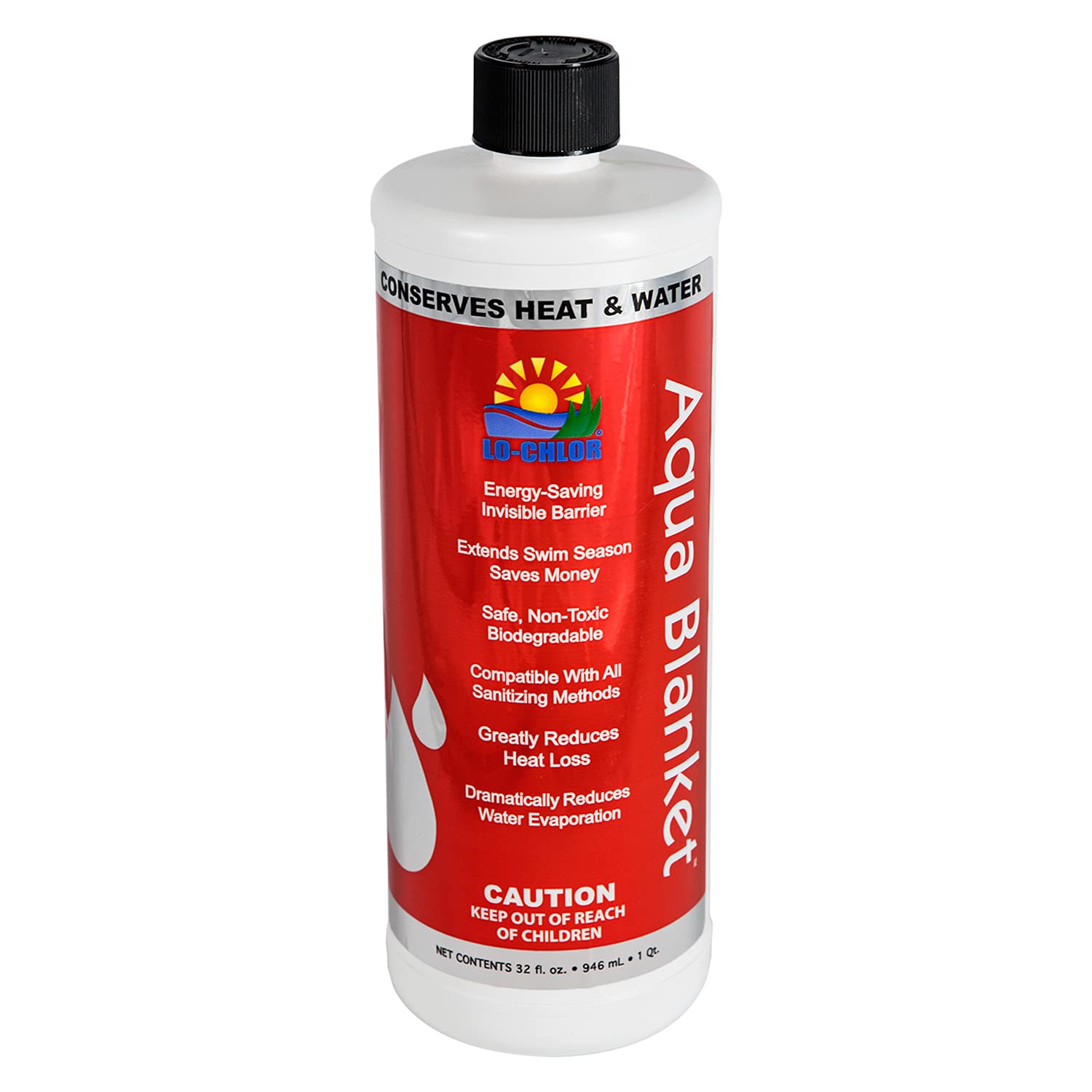 Lo-Chlor Ab009-12 Aqua Blanket Water Conserving Liquid Biodegradable Protective Pool Barrier Cover, Reduces Evaporation & Heat L