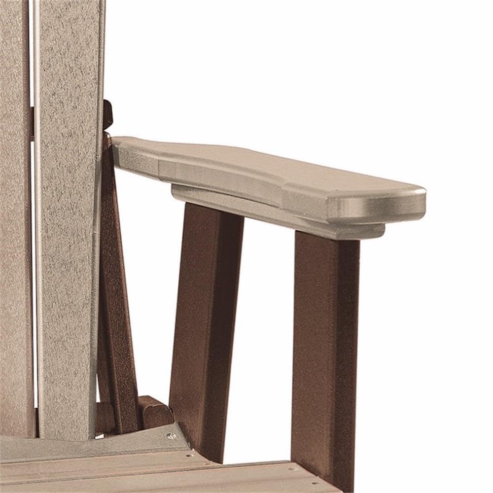 American Furniture Classics 511WWTB Fan Back Chair, Weatherwood and Tudor Brown