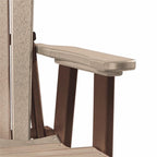 American Furniture Classics 511WWTB Fan Back Chair, Weatherwood and Tudor Brown