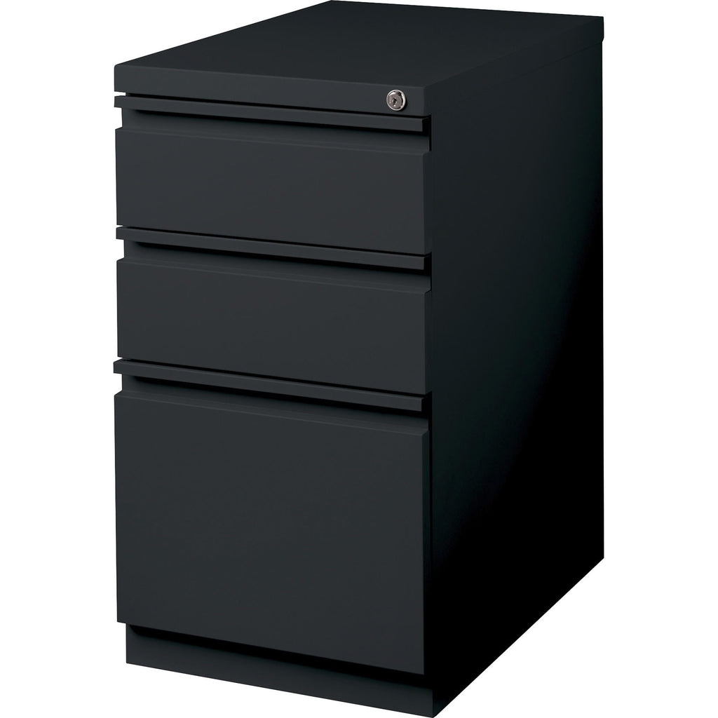 Lorell LLR49527 Mobile File Pedestal, Black