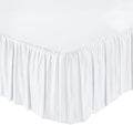 Ruffled Bed Skirt- 21 Inch Drop Twin Size Dust Ruffle, 100% Microfiber Ruffle Bed Skirt With Non-Woven Platform, Wrinkel Free Be