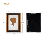 Aels 4X6 Inch Vintage Picture Frame, Elegant Luxury Antique Photo Frames With Glass Front, Photo Display, Tabletop Wall Hanging,