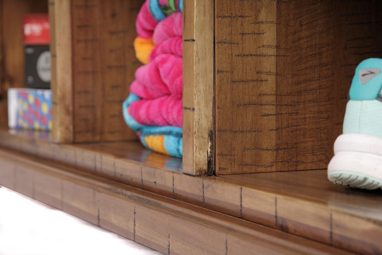 American Furniture Classics Pinto Hall Bench, Pinto Brown Microfiber