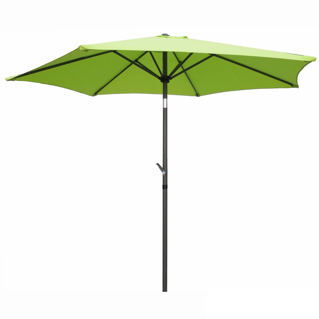 International Caravan Furniture Piece Outdoor 8 Foot Aluminum Umbrella