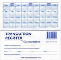 12 Check Registers For Personal Checkbook - Checkbook Ledger Transaction Registers Log For Personal Or Business Bank Checking Ac