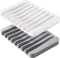 Ramkuwar SelfDraining Soap Dishes, Silicone AntiSlip Soap Holders for Bathroom Bathtub & Wash Basin Durable EasyClean Soap Tr